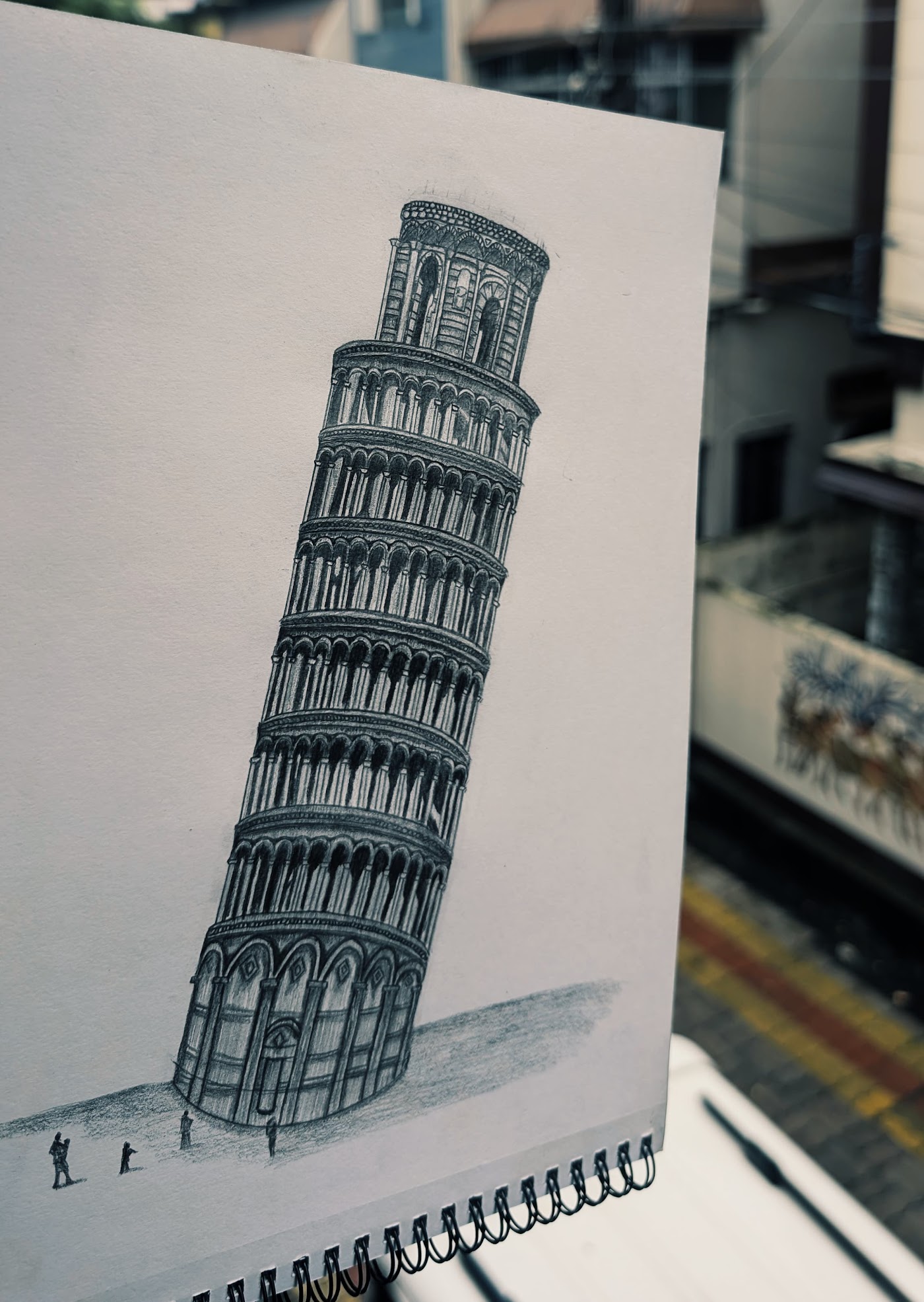 Leaning Tower of Pisa Sketch